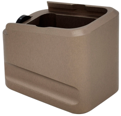 Warne Magazine Extension 9mm Luger/.40 S&W +5/+4 for Glock 19/23 - Flat Dark Earth — view 2