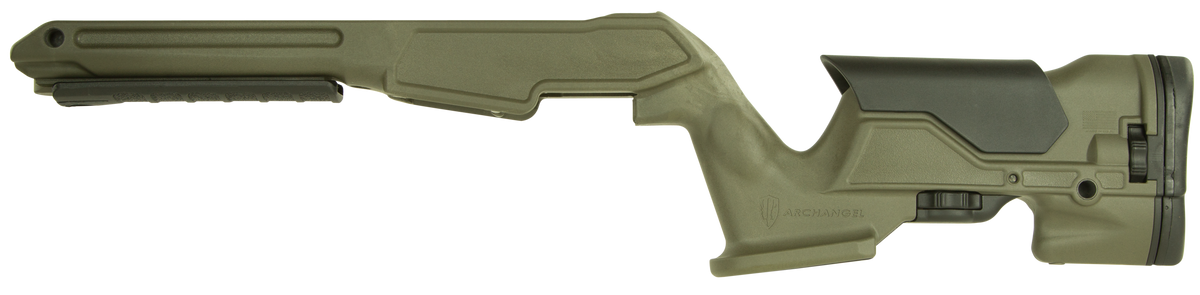 Archangel AAP1022OD Precision Stock OD Green Synthetic Fixed Adjustable Cheek Riser for Ruger 10/22 — view 2