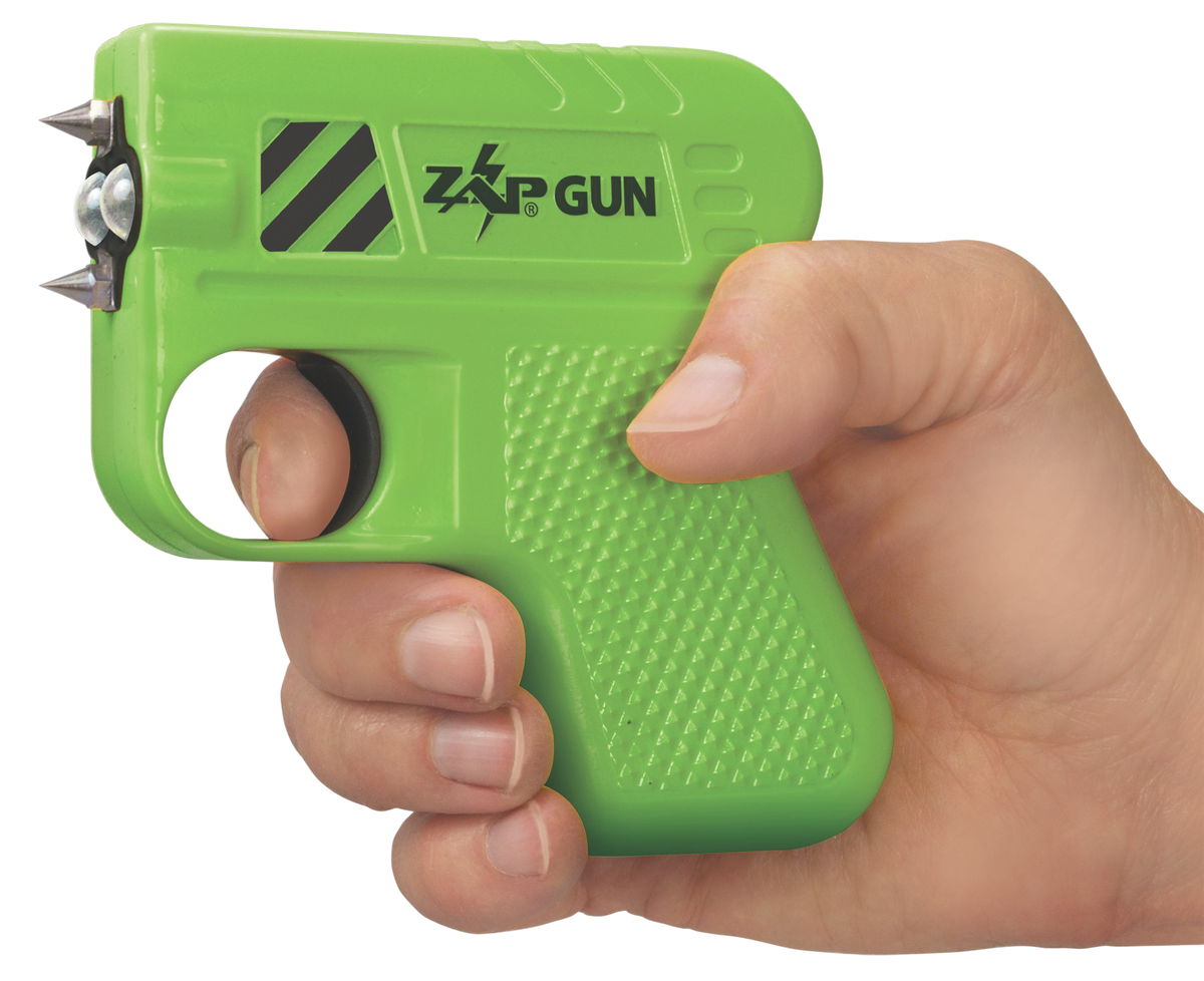 Zap ZAPGUN Stun Gun/Flashlight 950,000 Volt Green Plastic — view 2