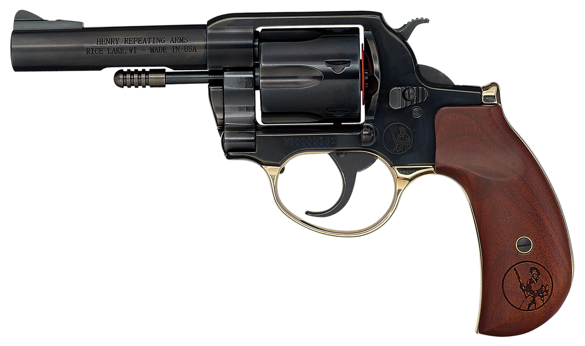 Henry H017BDM Big Boy .357 Mag/.38 Special 4" 6-Rd DA/SA Revolver - Blued, Birdshead Walnut — view 2