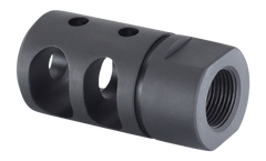 JE Machine Tech PS-MZ6 AR-15 .223/5.56 Muzzle Brake 1/2x28 Black — view 2
