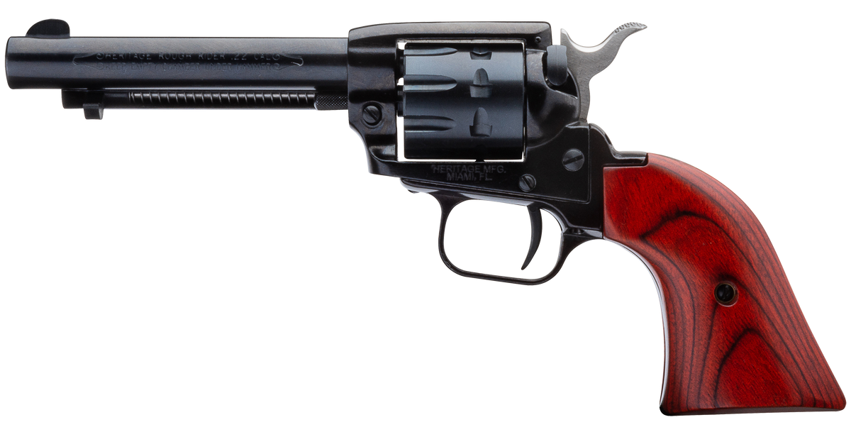 Heritage Mfg Rough Rider Small Bore 22 LR / 22 WMR 4.75" 9-Rd Black Cocobolo Grip Revolver — view 2