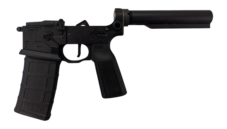 Franklin Armory Libertas Multi-Cal 7075-T6 Aluminum Billet Black Stripped Lower — view 2