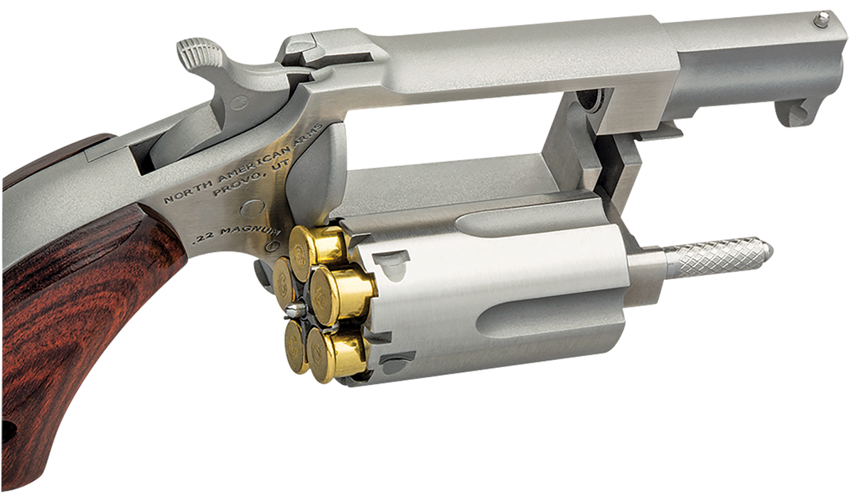 NAA Sidewinder 22 LR/22 WMR 4" 5-Shot SAO Revolver - CA Compliant — view 2