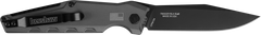 Kershaw Launch 7 3.75" Automatic Folding Clip Point Plain Black DLC CPM-154 - Gray Aluminum — view 2