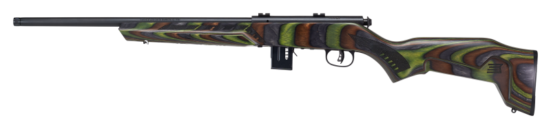 Savage 93R17 Minimalist 17 HMR 18" 10+1 Bolt Action Rifle - OD Green Laminate Stock — view 2