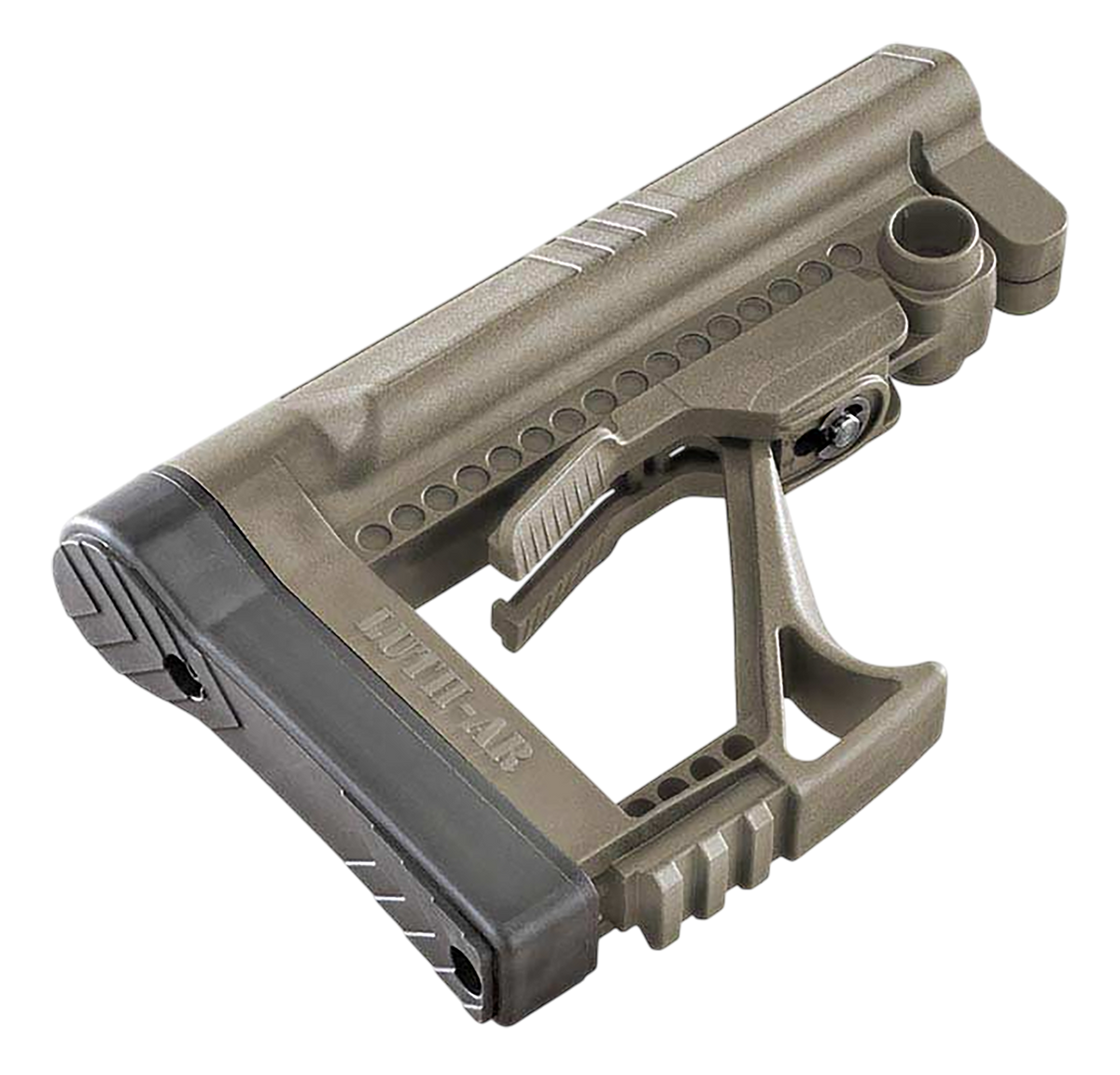 Luth-AR MBA-5F Carbine Buttstock - FDE Glass Reinforced Nylon - Fits AR-15/AR-10/M-16 — view 2