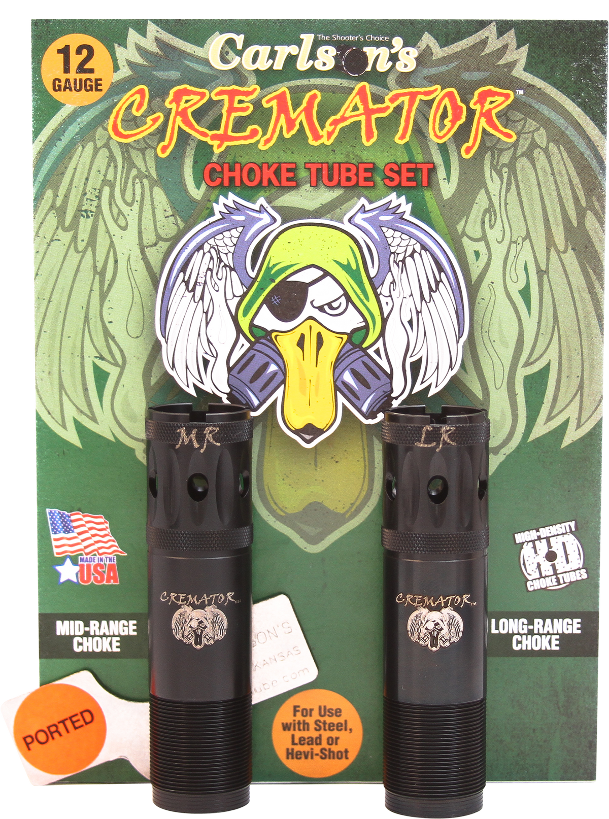 Carlsons Cremator Rem Choke 12 Gauge Mid/Long Range Ported 17-4 Stainless Steel Choke Tube - 2 Pack — view 2