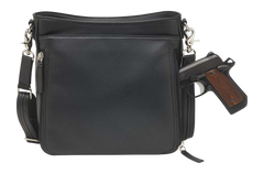 Kingport Industries GTM-98LMB Slim Crossbody CCW Purse - Black Lambskin — view 2