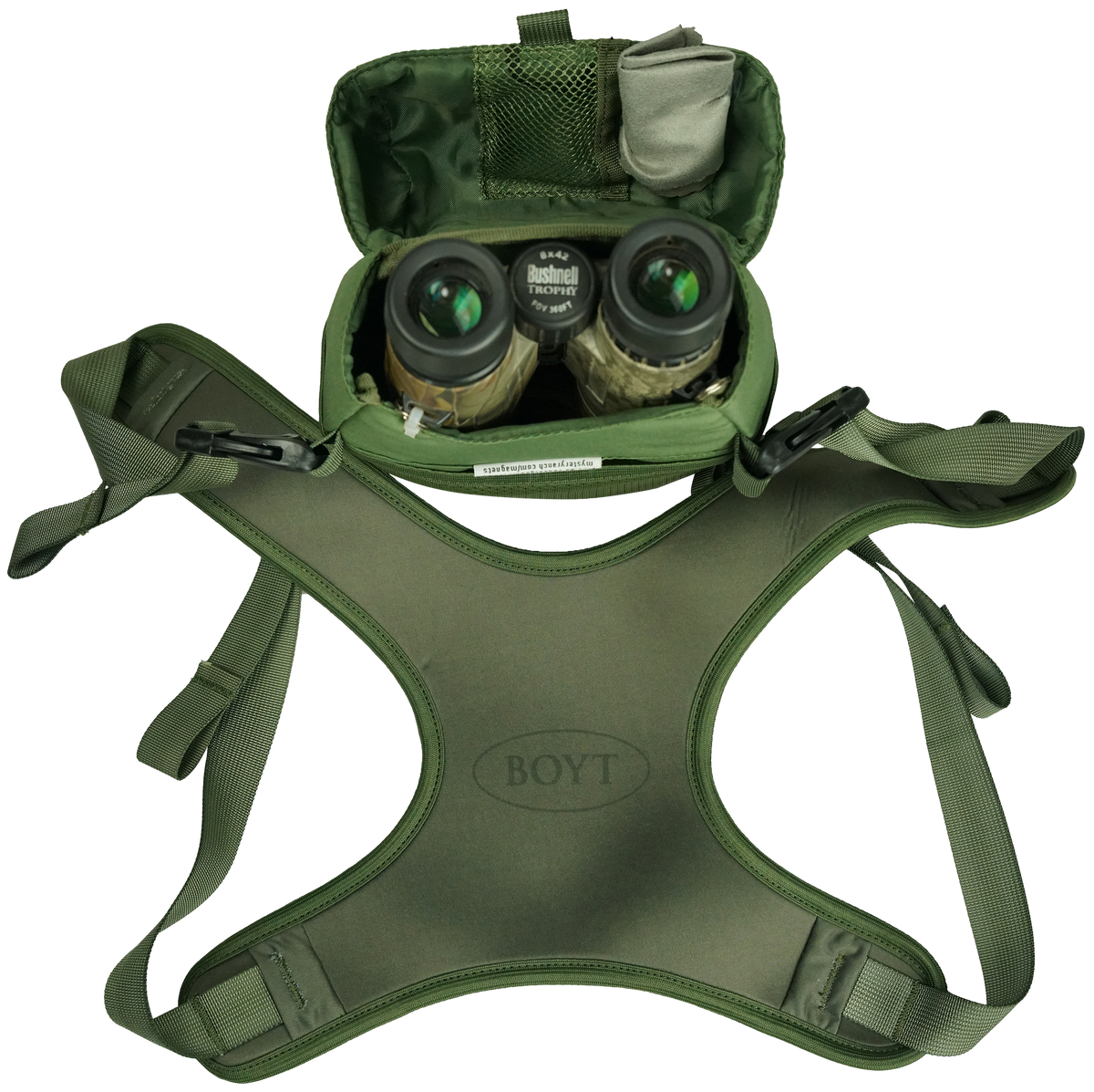 Boyt Harness BCH18-M Bino Case & Harness 9.5" Sage Nylon Medium — view 2