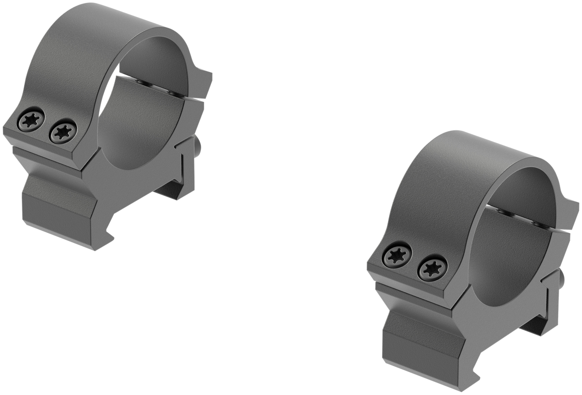 Leupold PRW2 Cross-Slot 1" Low Matte Black Scope Rings — view 2