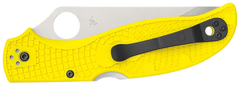 Spyderco Stretch 2 XL Lightweight Salt 3.95" H-2 Plain Edge Yellow FRN Folding Knife — view 2