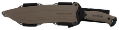 Kershaw Camp 10 10" Recurve 65Mn Carbon Steel Black Powder Coat Machete - Black/Tan GFN — view 2