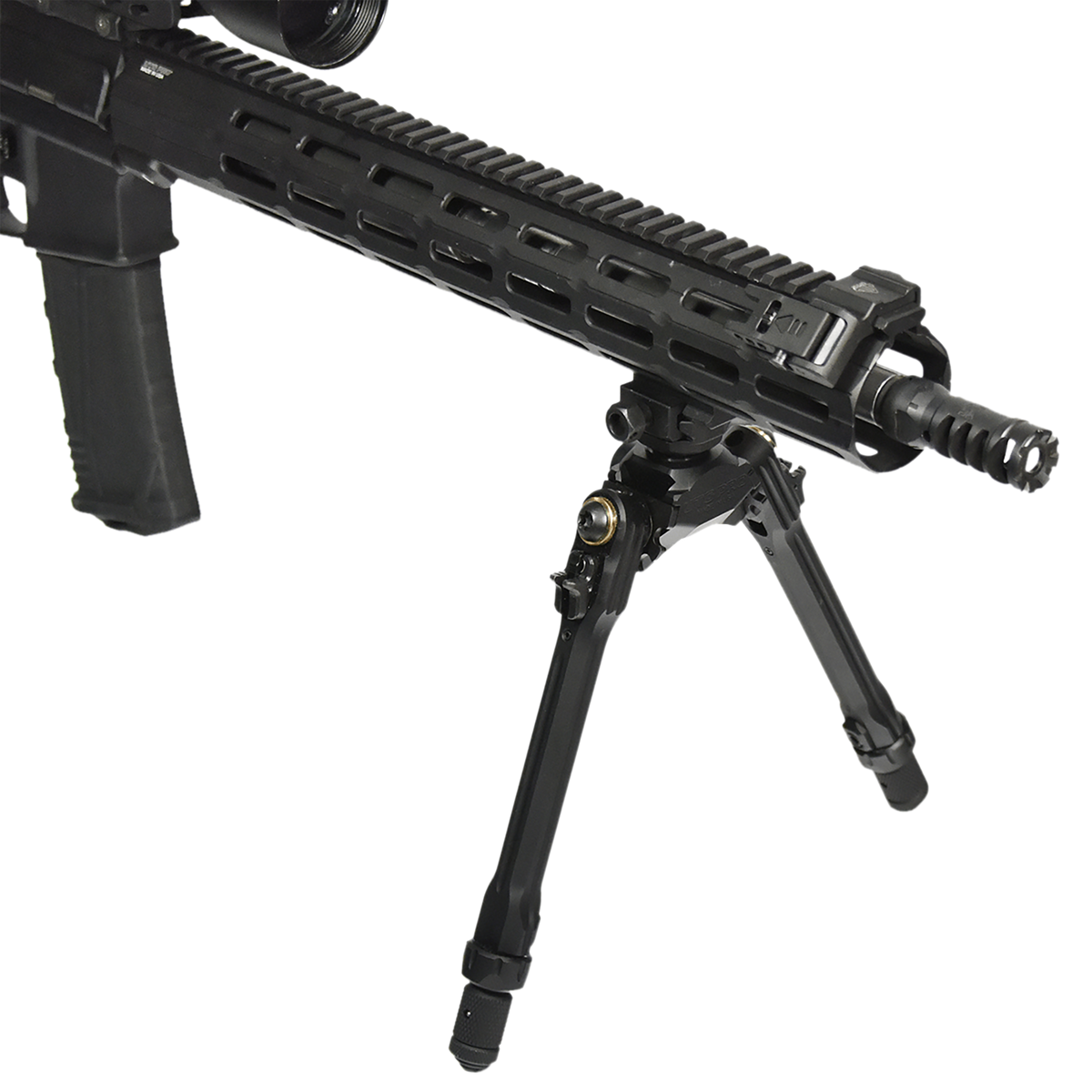 Leapers UTG TLUBP01 TBNR Bipod 8.5-11" Picatinny Black Anodized Aluminum/Steel — view 2