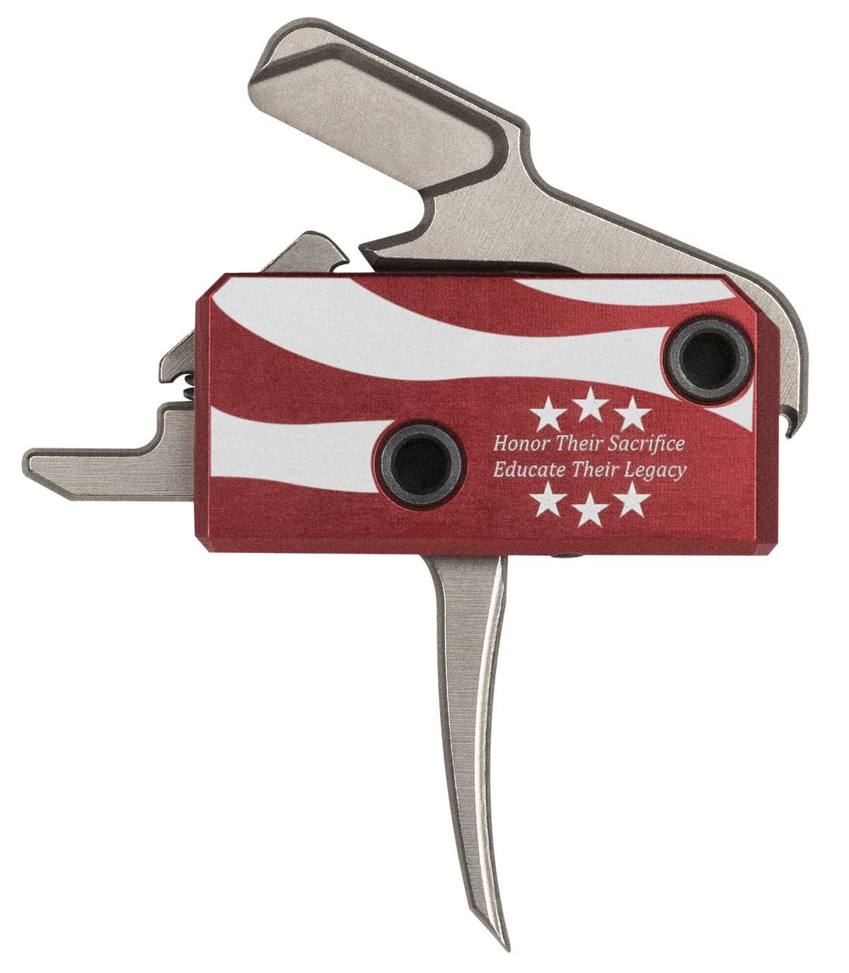 Rise Armament The Patriot High Performance AR-Platform 3.50 lbs Single-Stage Flat Trigger - Silver/Red/White/Blue — view 2