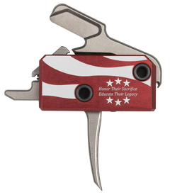 Rise Armament The Patriot High Performance AR-Platform 3.50 lbs Single-Stage Flat Trigger - Silver/Red/White/Blue — view 2
