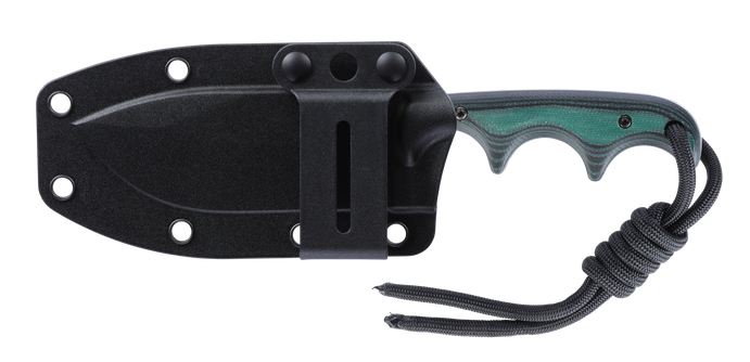 Columbia River CRKT 2376C Minimalist Nessmuk 2.9" Fixed Plain Stonewashed D2 Green/Black Micarta — view 2