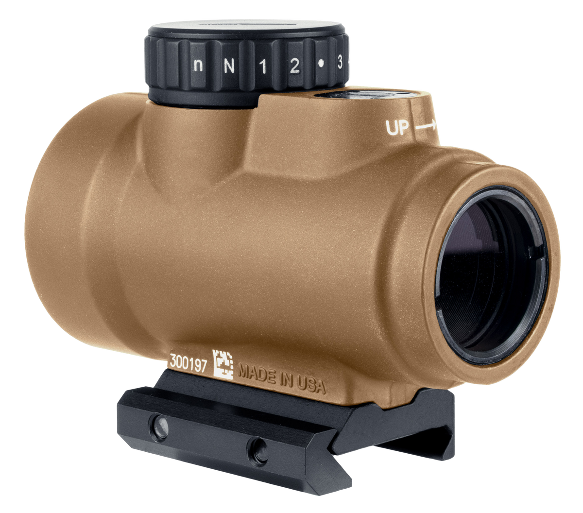 Trijicon MRO SD 1x25mm 2 MOA Red Dot Sight - Coyote Tan Low Mount — view 2
