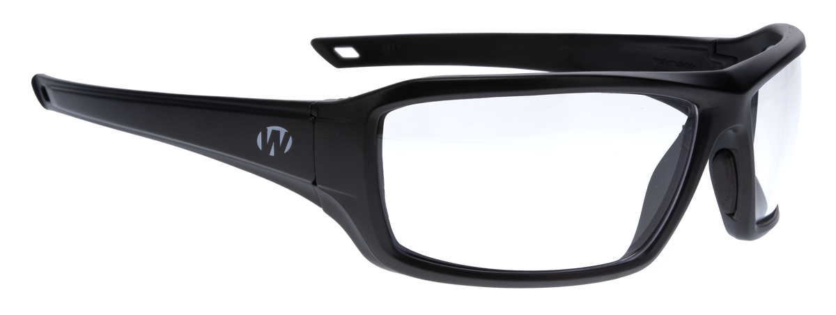 Walkers Game Ear IKON Forge Ballistic Eyewear Clear Lens Matte Black Frame — view 2
