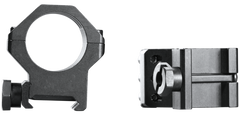 Weaver Mounts 48350 Six-Hole Skeleton Rings 1" High Matte Black Aluminum - Tactical Scope Rings — view 2