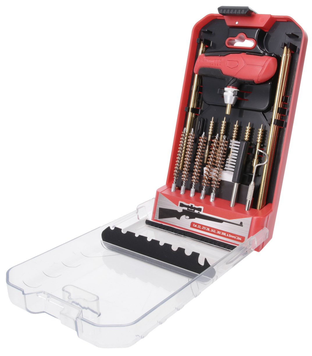 Birchwood Casey 21-Piece Rifle Cleaning Kit Multi-Caliber - Black / Red — view 2