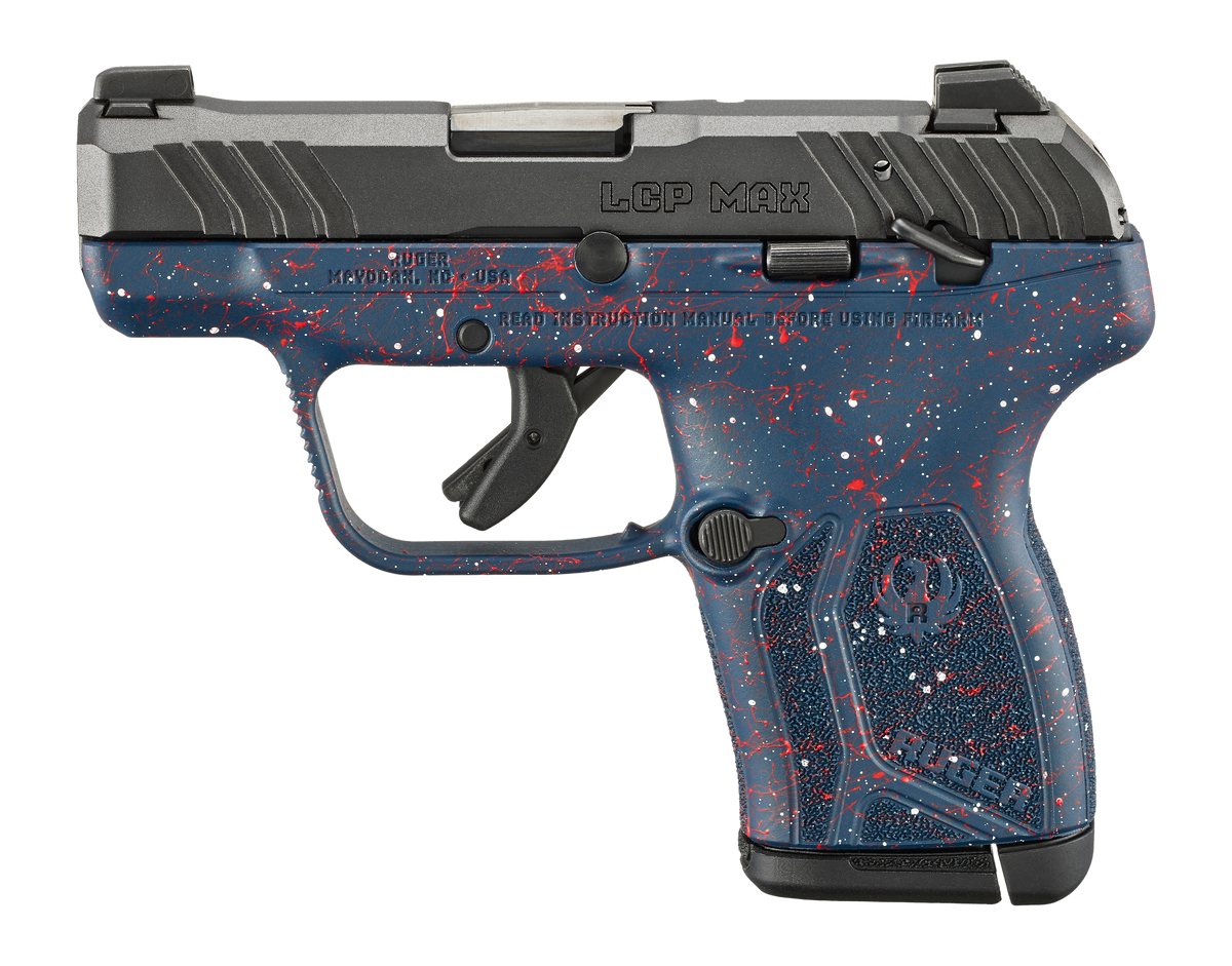 Ruger LCP Max 250th Anniversary .380 ACP 2.80" 10+1 Semi-Auto Pistol - Liberty Blue Splatter — view 2