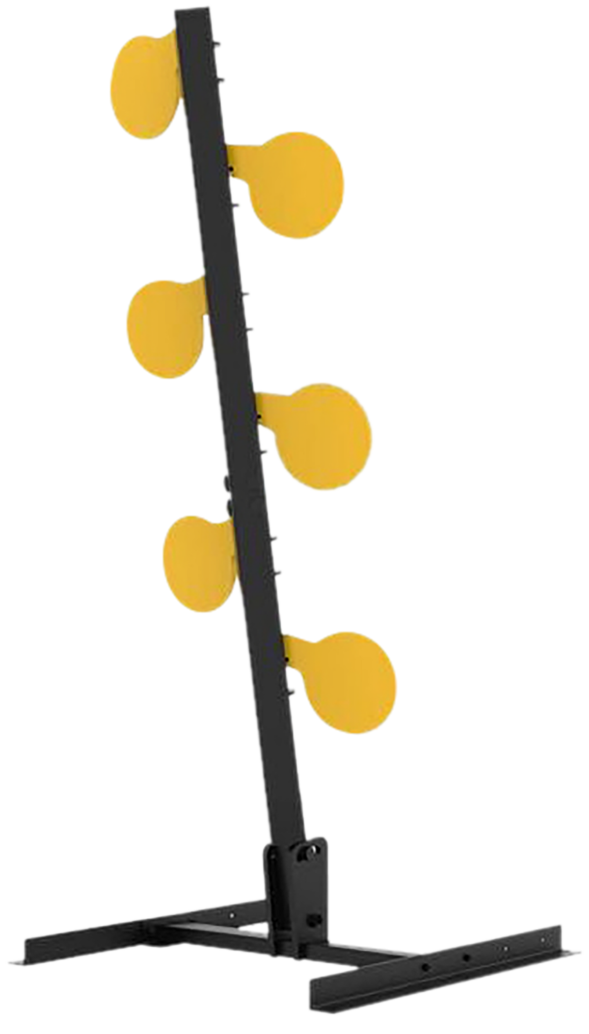 Caldwell AR500 Dueling Tree 3/8" Steel Target - Black/Yellow — view 2