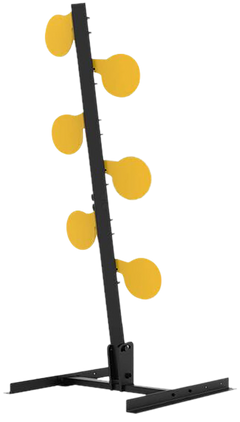 Caldwell AR500 Dueling Tree 3/8" Steel Target - Black/Yellow — view 2