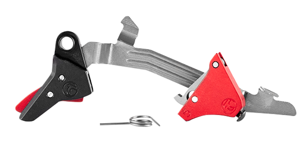 Timney Triggers Alpha Competition Glock Gen5 9mm Luger, 40 S&W, 22 LR Red Straight Trigger — view 2