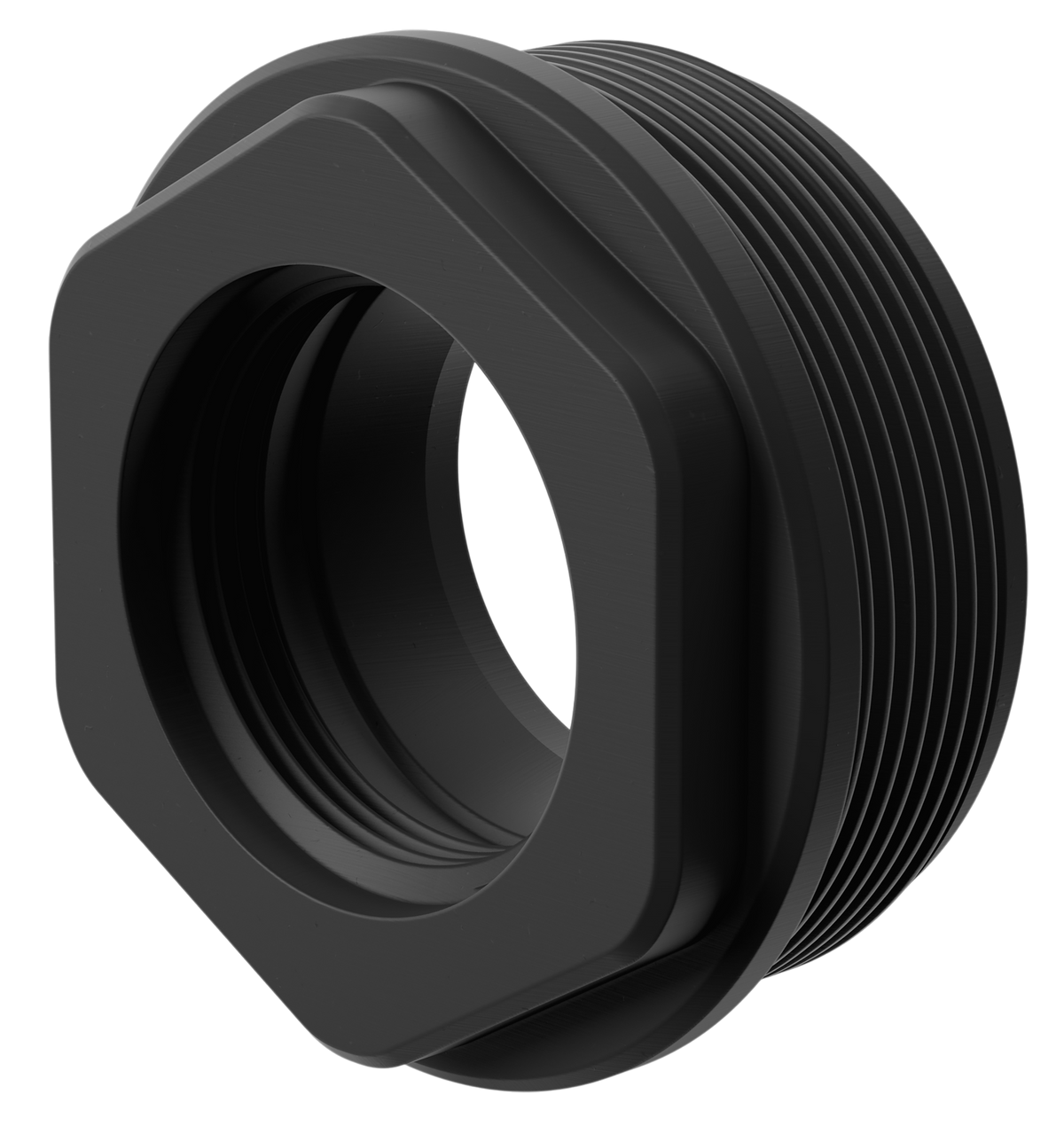 Breek Arms Hub One Plan B Ultralight 1.375x24 Titanium DLC Black - Suppressor Hub — view 2
