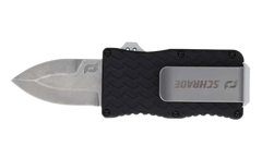 Schrade Uproar Mini D/A OTF 1.90" Dagger Plain Satin D2 Steel Black Aluminum Handle — view 2