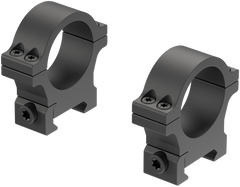 Leupold Open Range Cross-Slot 30mm Medium Matte Black Aluminum Scope Rings — view 2