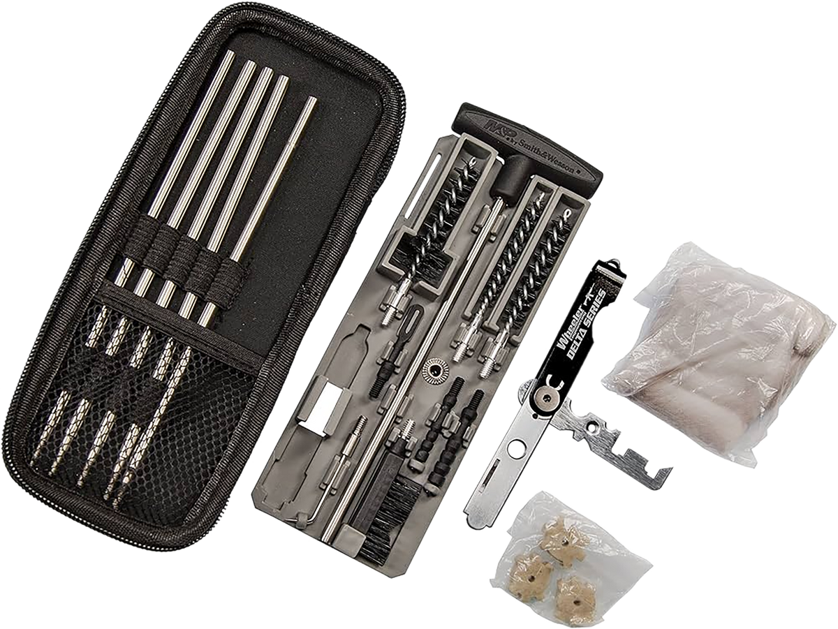 M&P Accessories Compact Rifle Cleaning Kit .22/.30 Cal 36" Rod Carry Case — view 2