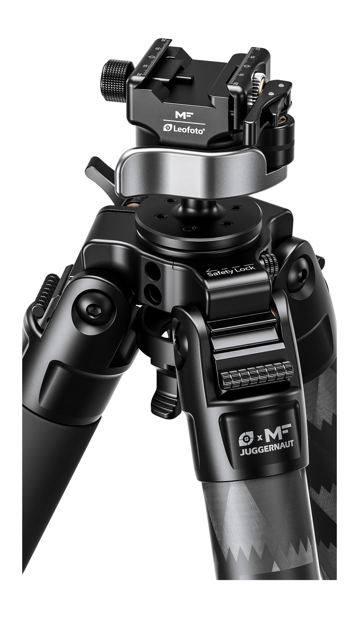 Leofoto USA Juggernaut S2 2-Section Carbon Fiber Tripod/Head Combo Black — view 2