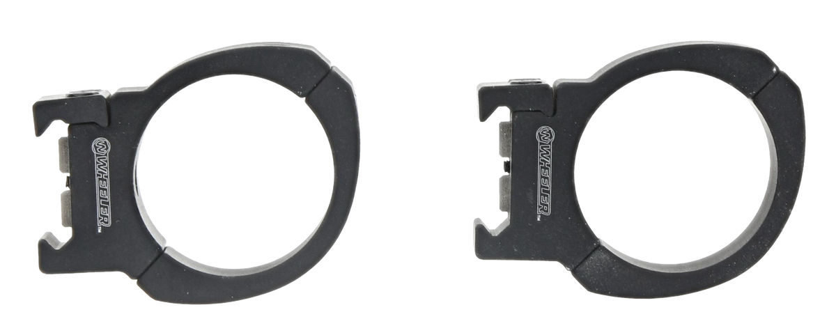 Wheeler Sporter Scope Rings 1" Medium Black Bi-Weaver — view 2
