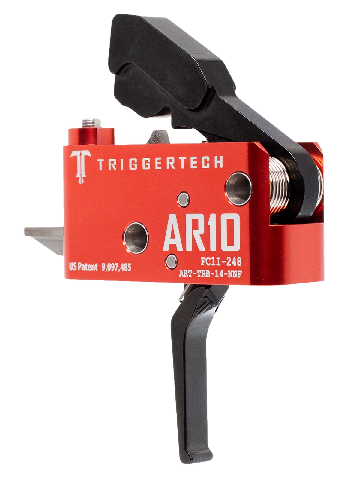 TriggerTech Diamond AR-10 1.5-4 lb Two-Stage Flat Trigger - Black/Red — view 2