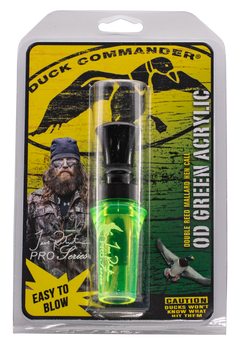 Duck Commander Jase Robertson Pro Series Open Call Double Reed Mallard Hen Duck Call - Chartreuse Acrylic — view 2