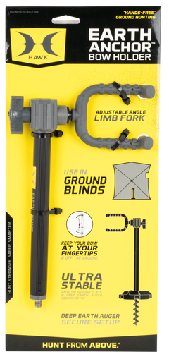 Hawk Earth Anchor Bow Holder - 360-Degree Limb Fork 8.5 lb — view 2