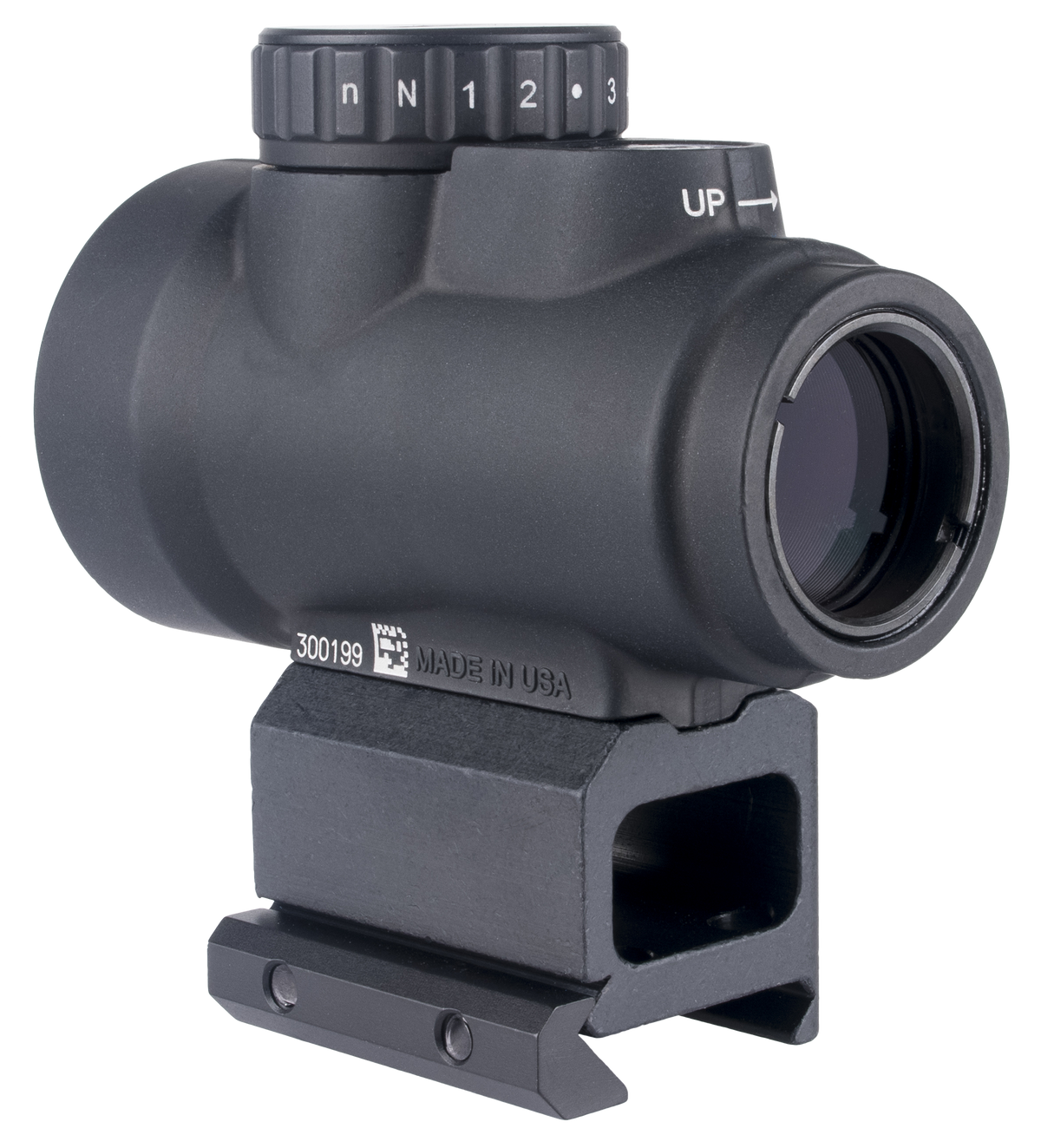 Trijicon MRO SD 1x25mm 2 MOA Green Dot Reflex Sight - Lower 1/3 Co-Witness Mount — view 2