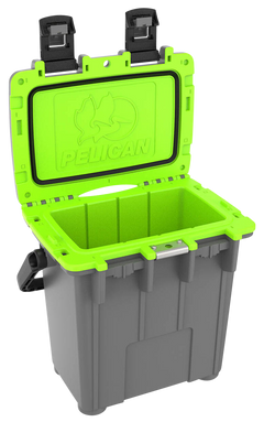 Pelican 20QT Elite Cooler 20 Quart Dark Gray / Green — view 2