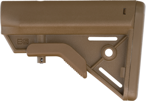 B5 Systems Bravo AR-15 Stock - Coyote Brown Synthetic Mil-Spec — view 2
