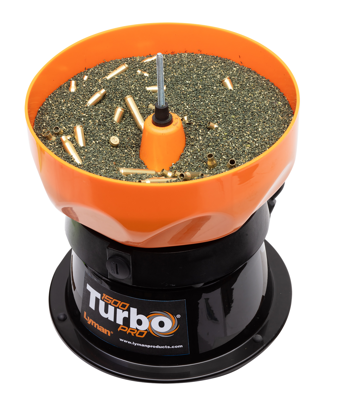 Lyman 1500 Pro Turbo Tumbler 115V Black/Orange Case Cleaner — view 2