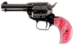 Heritage Mfg Rough Rider 22 LR/22 WMR 3.50" 6-Shot Revolver - Pink Pearl Grip — view 2