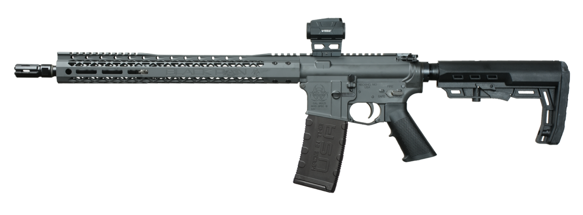 Black Rain Ordnance BRO 5.56 NATO 16" Semi-Auto AR-15 Rifle with Viridian Venta Red Dot - Smoke — view 2