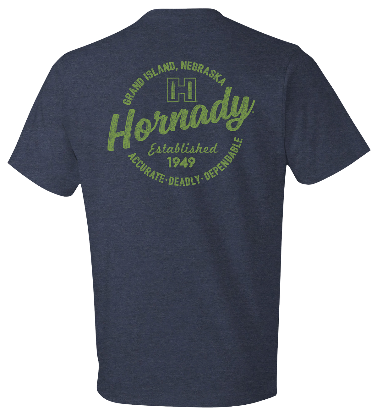 Horizon Design Hornady Logo Stamp T-Shirt Indigo 2XL — view 2