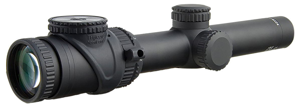 Trijicon AccuPoint 1-6x24mm 30mm Tube Illuminated Green Triangle Post Riflescope — view 2