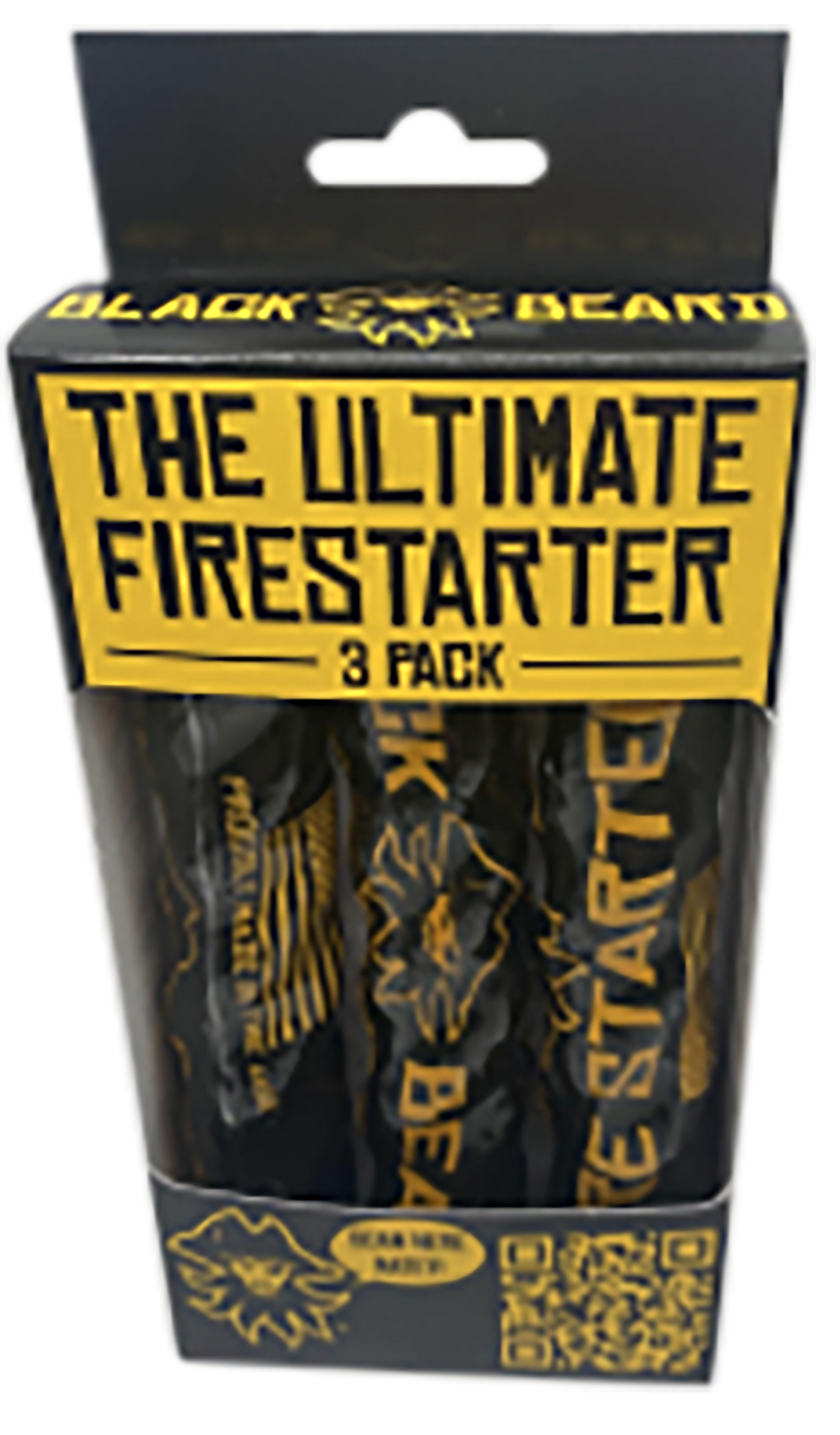 Black Beard Fire Starters Fire Rope 3-Pack Waterproof Cotton Fire Starter - Black — view 2