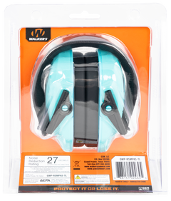 Walkers Game Ear Razor Slim Passive Muff 27 dB Over the Head Teal/Black Polymer — view 2