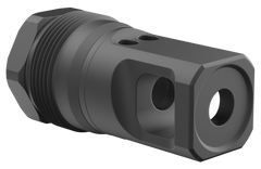 Breek Arms Plan B Echo Single Port 223/5.56mm 1/2x28 Steel Muzzle Brake - Black Nitride — view 2