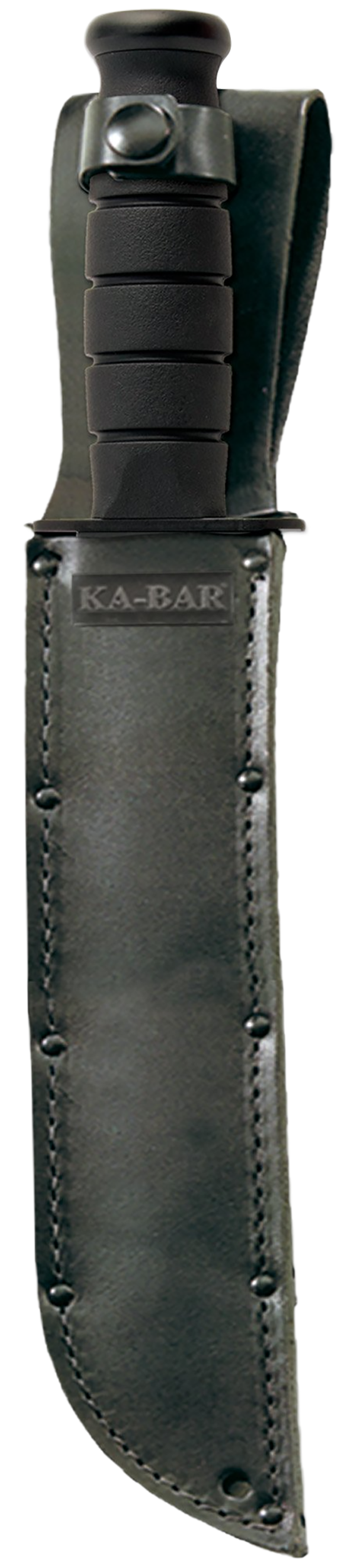 Ka-Bar 2211 Big Brother 9.38" Fixed Blade Top Serrated/Bottom Straight Plain 1095 Cro-Van Black Kraton G Handle — view 2
